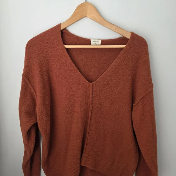 ๐ Wilfred Free Rust Knit Sweater โ Size 2XS - Picture 3 of 9